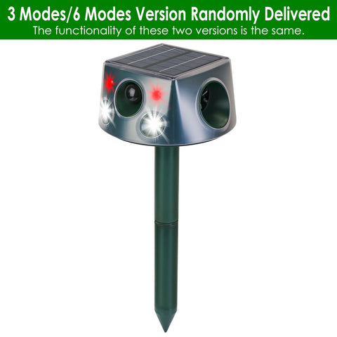 LakeForest Solar Ultrasonic Animal Repeller – 3 Modes Motion Sensor & Vibration