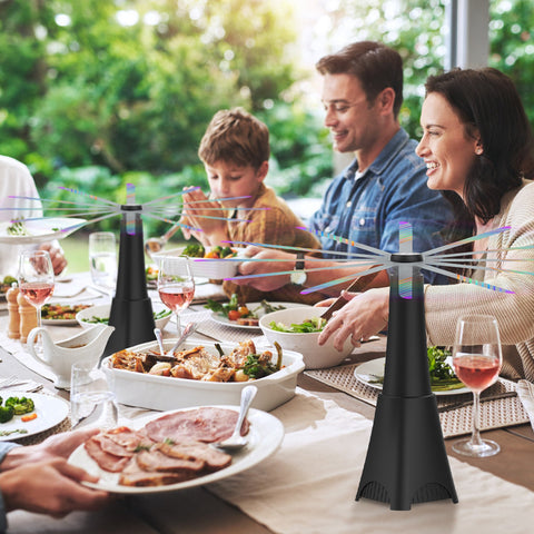 Repellent Trap Fly Fan Rechargeable Battery 2 Reflective