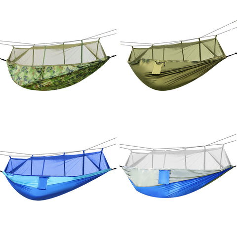 iMounTEK 2-Person Hammock with Mosquito Net – 600lbs (Grey)