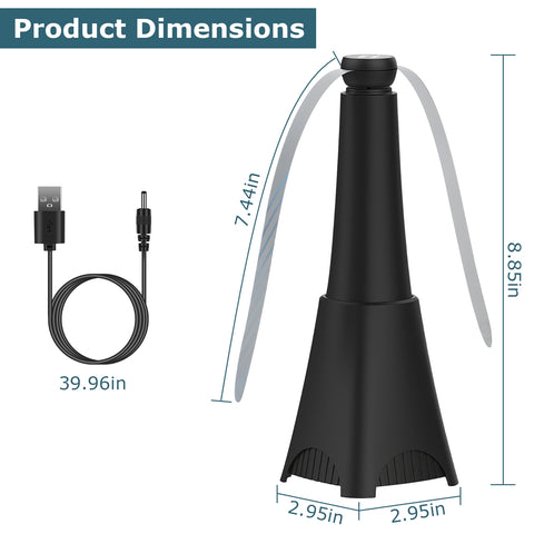 Repellent Trap Fly Fan Rechargeable Battery 2 Reflective