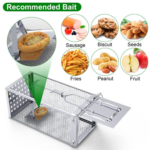 iMounTEK Single Door Rat Trap Cage – Humane Rodent Trap Indoor/Outdoor