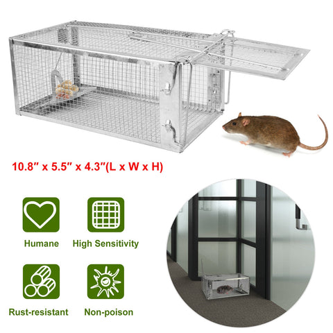 Humane Rat Trap Cage – Galvanized Iron with U-Shaped Rod
