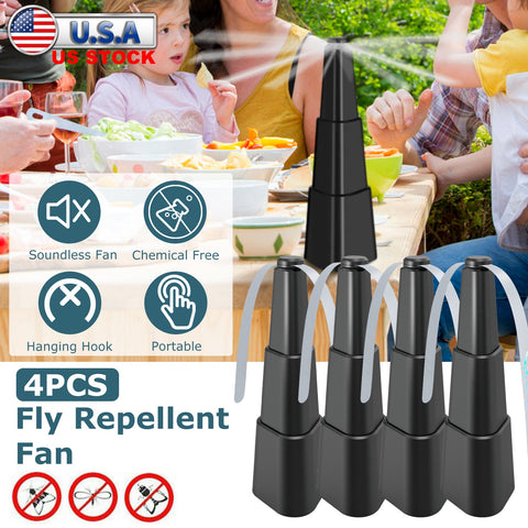 iMounTEK 4-Pack Fly Repellent Fan – Battery Powered Table Top