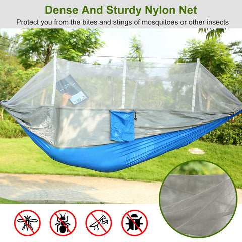 iMounTEK 2-Person Hammock with Mosquito Net – 600lbs (Grey)