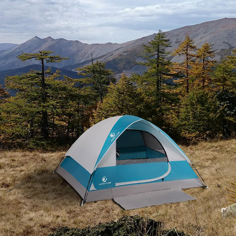 3/4 Person Camping Dome Tent with Carry Bag, Lightweight Waterproof Portable Backpacking Tent for Outdoor Camping/Hiking