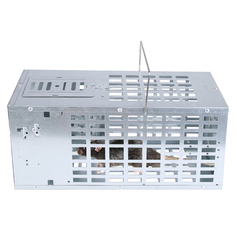 iMounTEK Humane Live Mouse Trap – Metal Cage Single Door Continuous Capture