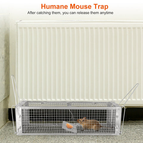 iMounTEK Dual Door Rat Trap Cage – Dense Mesh Zinc Plated