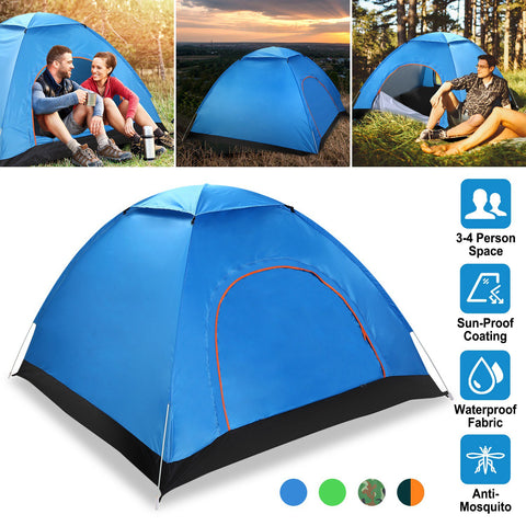 iMounTEK 4-Person Pop Up Tent – Instant Setup Waterproof (Green)