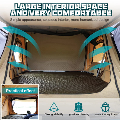 Universal Hardshell Roof Top Tent Outdoor Camping Rooftop Tent Waterproof 