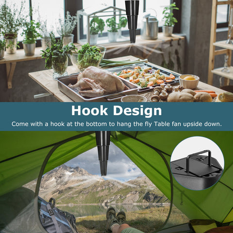 iMounTEK 4-Pack Fly Repellent Fan – Battery Powered Table Top