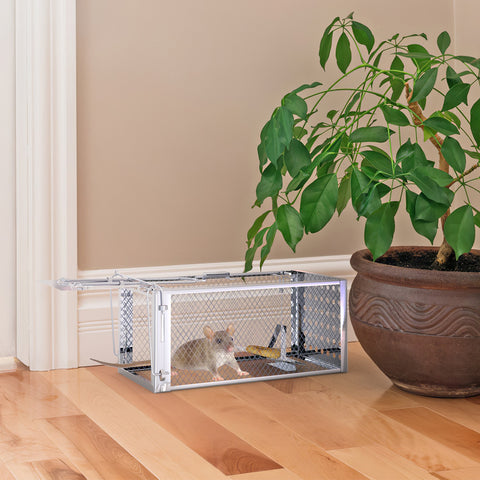 iMounTEK Single Door Rat Trap Cage – Humane Rodent Trap Indoor/Outdoor