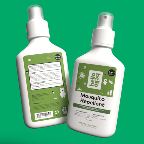 Hello Bello Mosquito Repellent, Made with Natural Lemongrass and Peppermint Oils, 6.7 oz