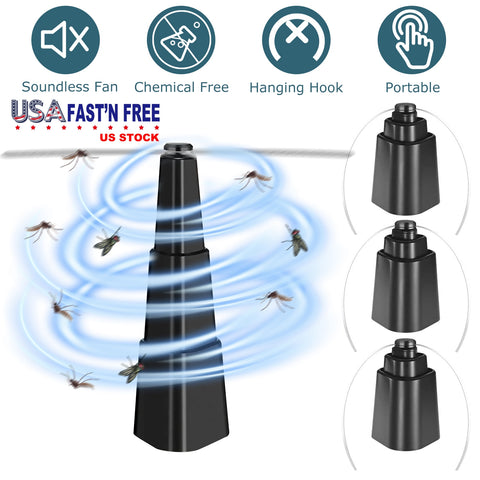 iMounTEK 4-Pack Fly Repellent Fan – Battery Powered Table Top