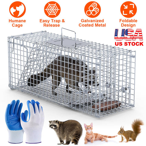 iMounTEK 25.6" Heavy Duty Humane Animal Trap – Folding Catch & Release