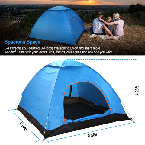 iMounTEK 4-Person Pop Up Tent – Instant Setup Waterproof (Green)
