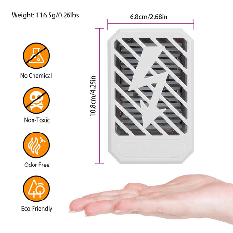iNOVA Indoor Plug-In Bug Zapper – UV Mosquito Killer Lamp (Black)