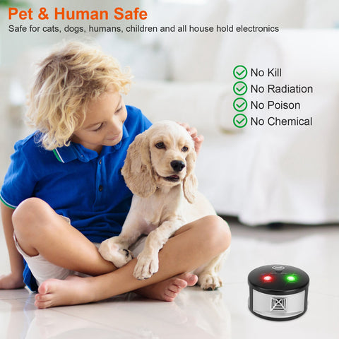 iMounTEK 360° Ultrasonic Pest Repeller – Pressure Wave Plug-In
