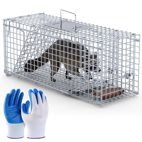 iMounTEK 25.6" Heavy Duty Humane Animal Trap – Folding Catch & Release