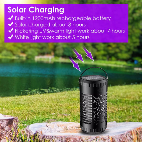 Solar Garden Bug Zapper Lamp - Insect Killer Torch by LakeForest